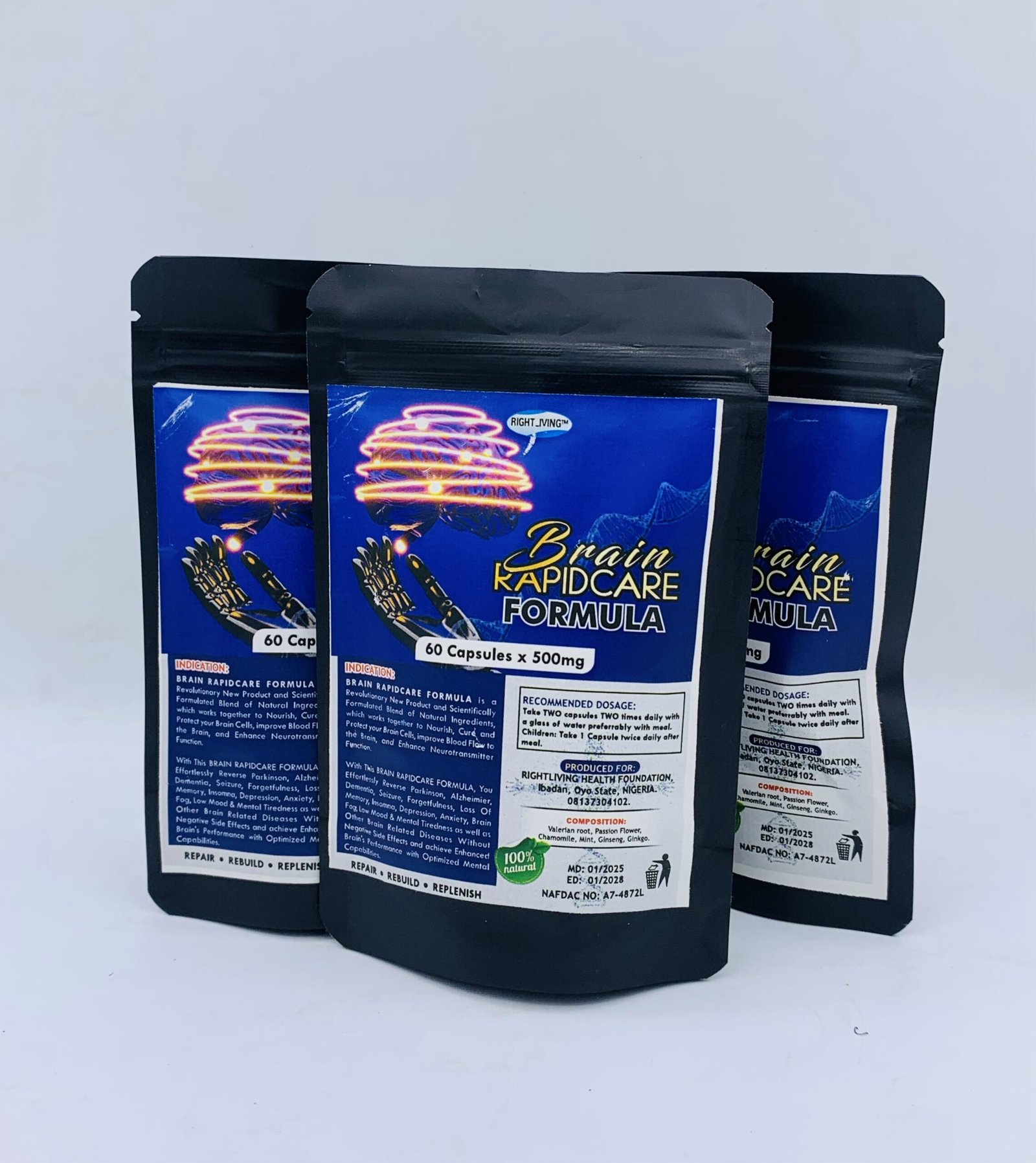 BRAIN RAPIDCARE FORMULA (3 Packs)